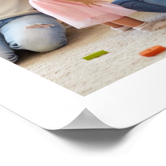 Gold We Still Do Renew the Vows Photo Collage ポスター (角)