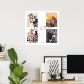 Gold We Still Do Renew the Vows Photo Collage ポスター (ホームオフィス)