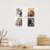 Gold We Still Do Renew the Vows Photo Collage ポスター (キッチン)