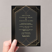 GOLD WEDDING Acrylic Invitations アクリル招待状 (インサイチュ (ポータブル))