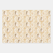 Gold Wedding Pattern ラッピングペーパーシート (正面3)