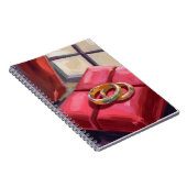 Gold Wedding Rings Watercolor ノートブック (右側)