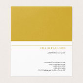 Gold & White Consultant Attorney at Law Profession 名刺 (外部フラット)