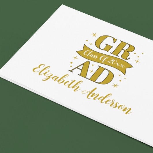 Gold & White Graduation Party ゲストブック