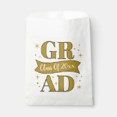 Gold & White Graduation Party フェイバーバッグ (正面)