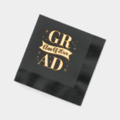 Gold & White Graduation Party 箔ナプキン (左)