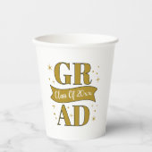 Gold & White Graduation Party 紙コップ (正面)