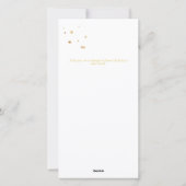 Gold & White Happy Holidays 3 Photo Collage シーズンカード (裏面)