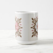 Gold White Pink Classic White Mug コーヒーマグカップ (中央)