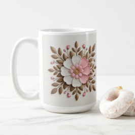 Gold White Pink Classic White Mug コーヒーマグカップ
