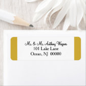 Gold White Wedding ラベル (インサイチュ)
