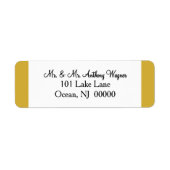 Gold White Wedding ラベル (正面)