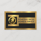 Gold Wrench Frame Electrical Engineer 名刺 (正面)