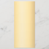 Gold yellow florals ribbon  wedding anniversary メニュー (裏面)