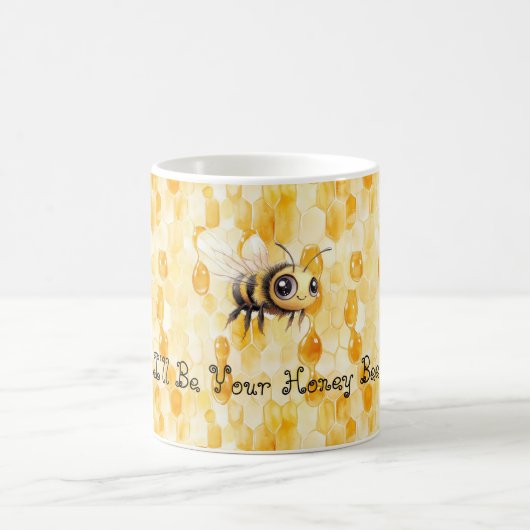 Gold Yellow Honey Bee コーヒーマグカップ (中央)