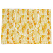 Gold Yellow Honey Birthday ラージペーパーバッグ (正面)