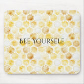 Gold Yellow Honeycomb   マウスパッド (正面)