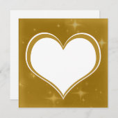 GoldBlingハートフォトカパーソナライズされたード シーズンカード (正面/裏面)