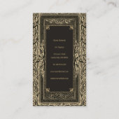 GoldenアールデコとMonogram名刺 名刺 (裏面)