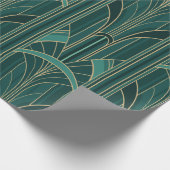 Golden20sアールデコ絡み合い建築円弧 ラッピングペーパー (角)