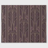 Golden20sアールデコ – 紫薄紫 ラッピングペーパー (フラット)