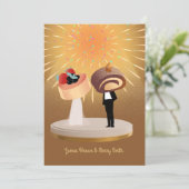 Golden 輝く Sweet 結婚 Coule in Love's 招待状 (スタンド正面)