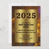GOLDEN 2025大晦日カスタム招待状 招待状 (正面)