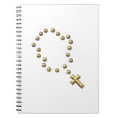 Golden "3-D" Chaplet or Rosary ノートブック (正面)