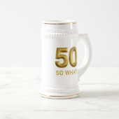 Golden 50 So What Funny Birthday Party ビールジョッキ (正面右)