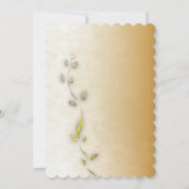 Golden 50th birthday thank you card  サンキューカード (裏面)