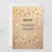 Golden 50th Wedding Anniversary  招待状 (裏面)