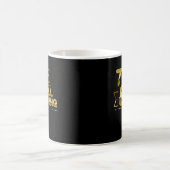 Golden 70 and still young 70th birthday quote モーフィングマグカップ (中央)