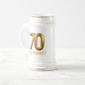 Golden 70 So What Funny Birthday Party ビールジョッキ (正面左)