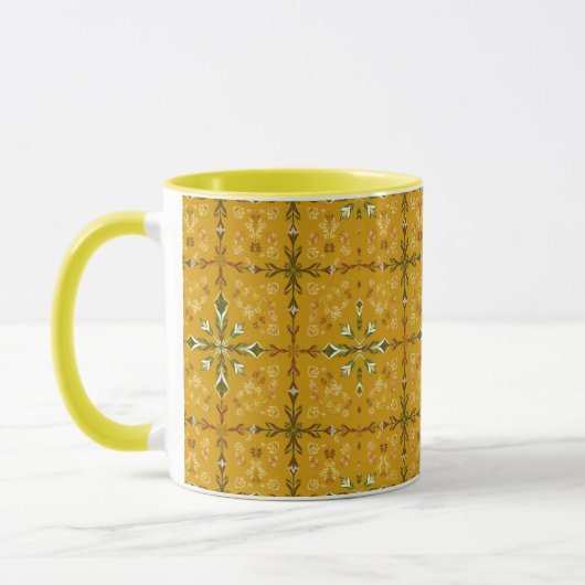 Golden Abstract Coffee Mug マグカップ (左)