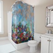 Golden Afternoon Pansies by Jason Street シャワーカーテン (インサイチュ)