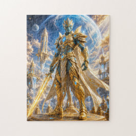 Golden Alien Warrior Puzzle ジグソーパズル
