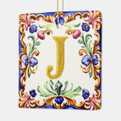 Golden Alphabet – Letter J Ceramic Ornament セラミックオーナメント (左)