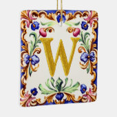 Golden Alphabet – Letter W セラミックオーナメント (右)