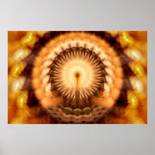 Golden Amber Divine Emanation Mandala ポスター (正面)