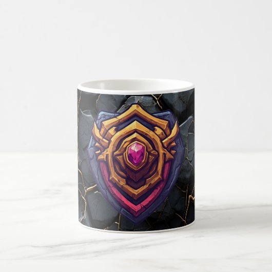 Golden Amethyst Emblem コーヒーマグカップ (中央)