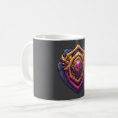 Golden Amethyst Emblem コーヒーマグカップ (正面左)