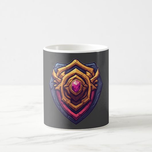 Golden Amethyst Emblem コーヒーマグカップ (中央)