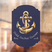 Golden Anchor Window Cling ウィンドウサイン (シート2)
