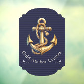 Golden Anchor Window Cling ウィンドウサイン (シート3)
