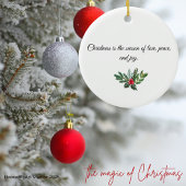 Golden Angel Christmas of Love Ornament セラミックオーナメント