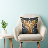 Golden Angel Glamour Throw Pillow クッション (椅子)