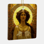 Golden Angel Glowing Messenger of Light セラミックオーナメント (右)