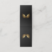 Golden Angel Wings on Black background ロイヤリティカード (外部開封)