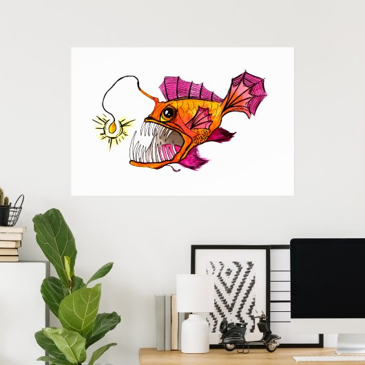 Golden Anglerfish ポスター (ホームオフィス)