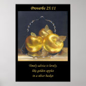 Golden Apples. Christian poster A3  ポスター (正面)